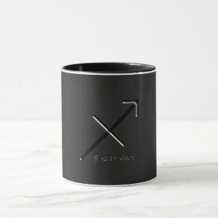 Caneca SAGITTARIUS, Design abstrato do Sinal Zodíaco,