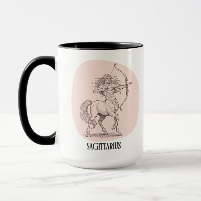 Caneca Sagittarius November Zodiac Birthday Gift Present (Esquerda)