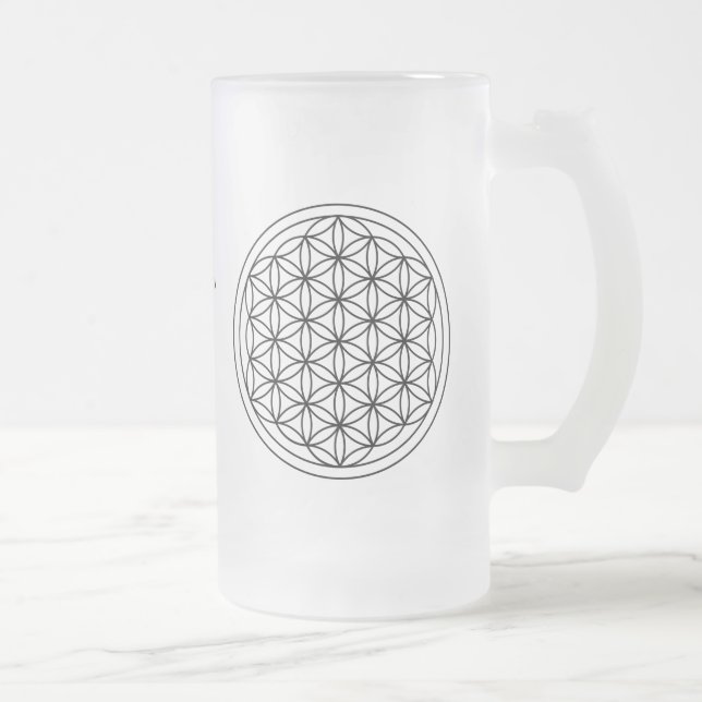Caneca sagrado do fosco da geometria (Direita)