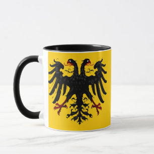 Caneca Sagrado Império Romano Emblema da Mug Amarela