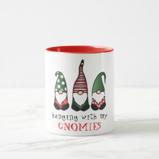 Caneca Saindo Com Meus Gnomos Engraçados Dizendo Natal