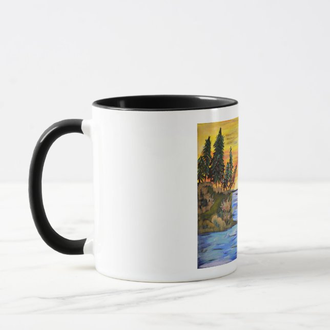 Caneca Saindo para um pôr do sol (Esquerda)
