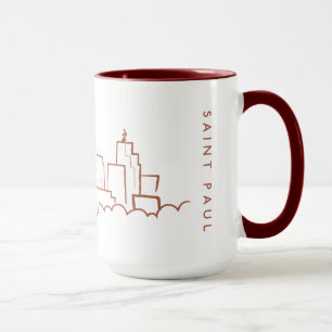 Caneca Saint Paul, skyline de Minnesota