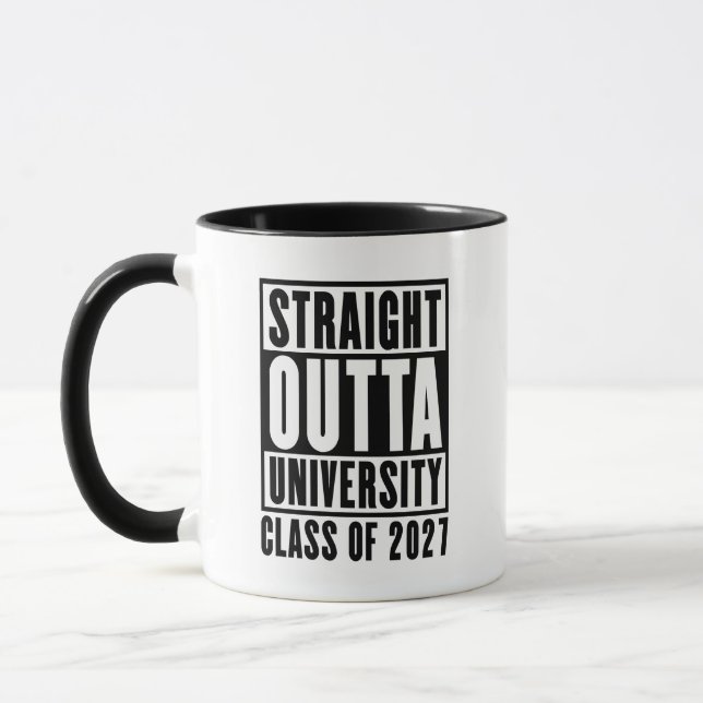 Caneca Saiu Direto da Universidade Turma de 2027 (Esquerda)