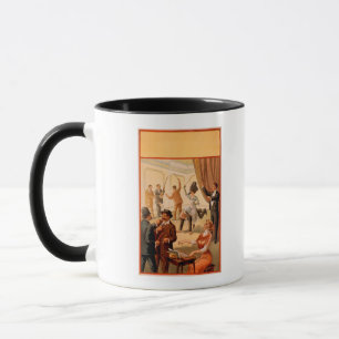 Caneca Sala de comando do Hypnotist das pessoas do teatro