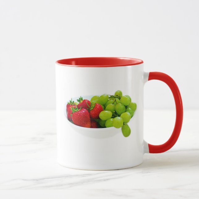 Caneca Salada de Fruta sã, com destino (Direita)
