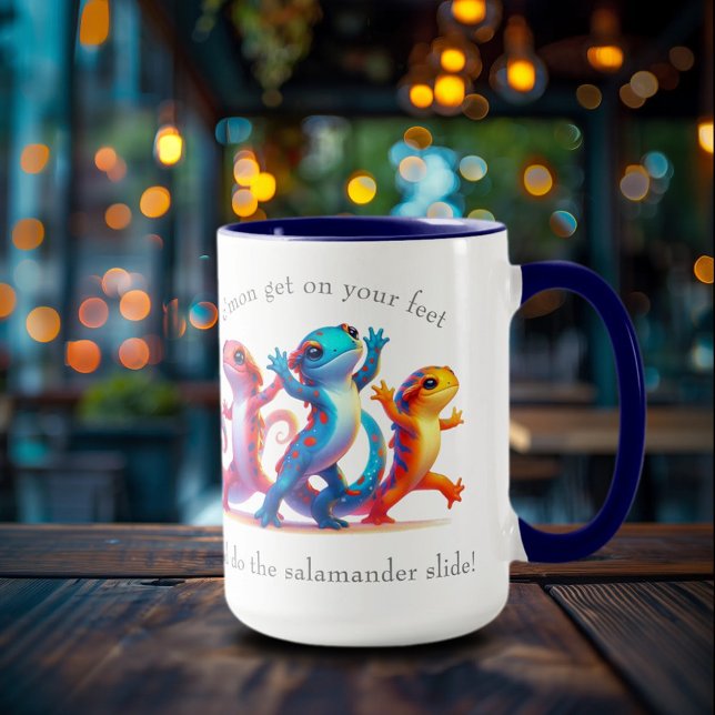Caneca Salamandras Coloridas do Slide Salamander (Dancing Salamanders 15oz Cup Cover Photo)