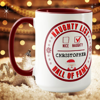 Caneca Salão da Fama de Café de Natal