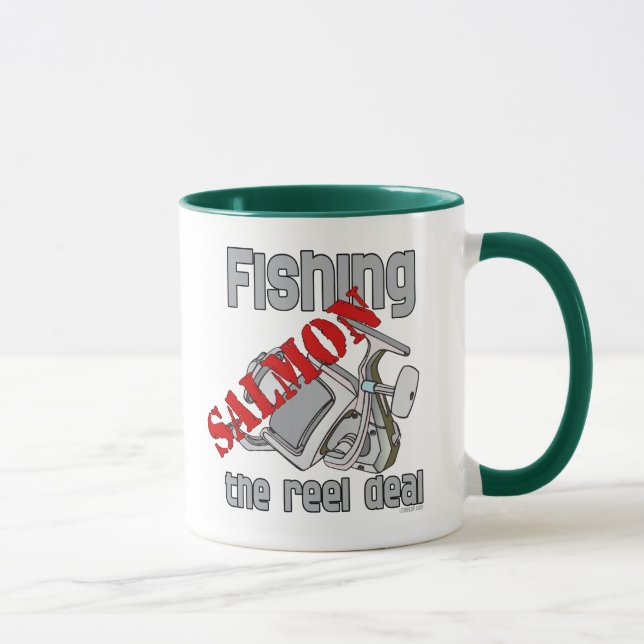 Caneca Salmão De Pesca Camarão De Pesca Do Enguia (Direita)
