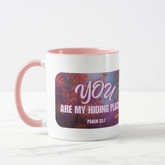 Caneca Salmo 32:7 "Você é meu esconderijo" Mug (Esquerda)