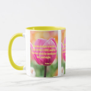 Caneca Salms 1:2 KJV Bíblia Verso Pic Mug De Dois Tons