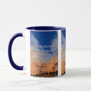 Caneca Salms 92:15 Bíblia Verso Cama De Dois Tons