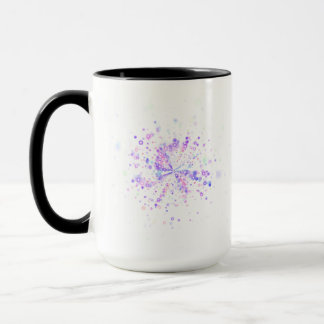 Caneca Salpico de Neon Abstrato Colorido