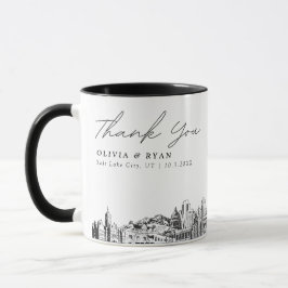 Caneca Salt Lake City Weding Simples Café Mug