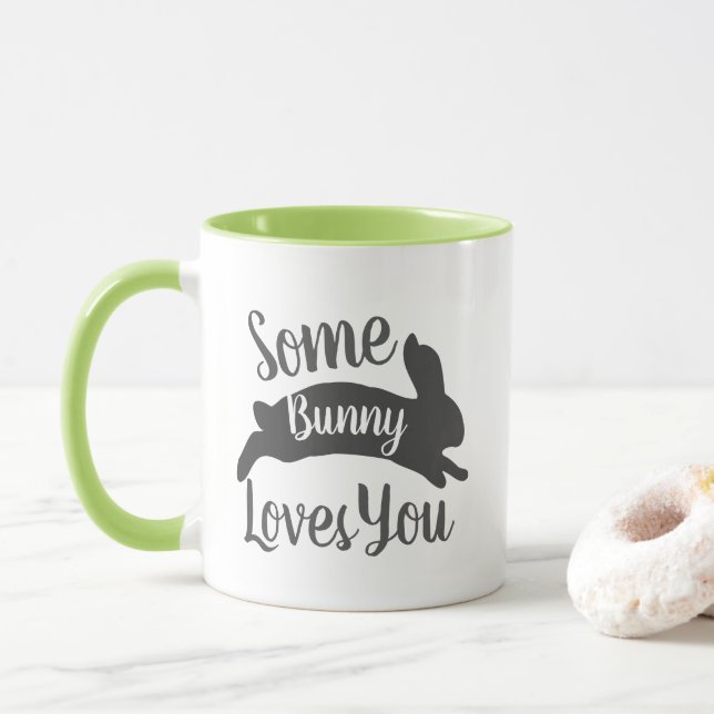 Caneca Salta algum coelho ama-o (Com Donut)