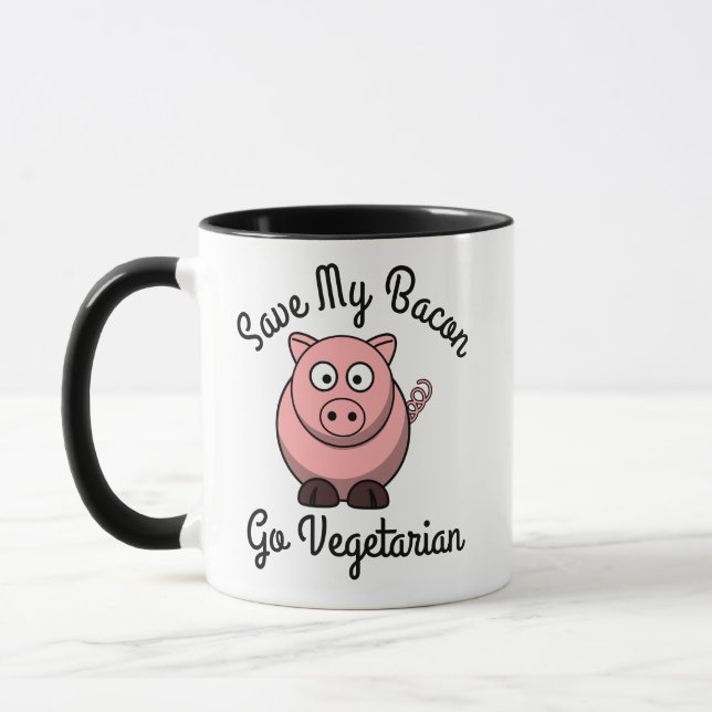Caneca Salvar meu Bacon em Vegetal (Esquerda)