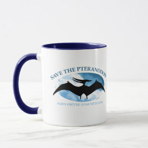 Caneca SALVAR O PTERANODON por Jeff Willis Art