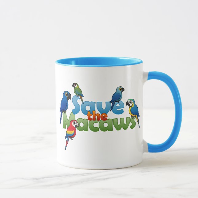 Caneca Salvar os Macaws (Direita)