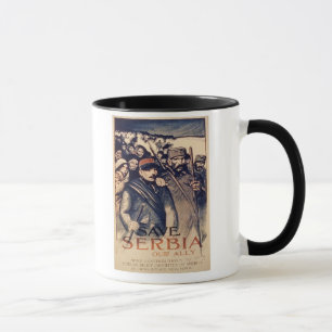 Caneca "Salvar Serbia nosso aliado", o poster, 1915 (o
