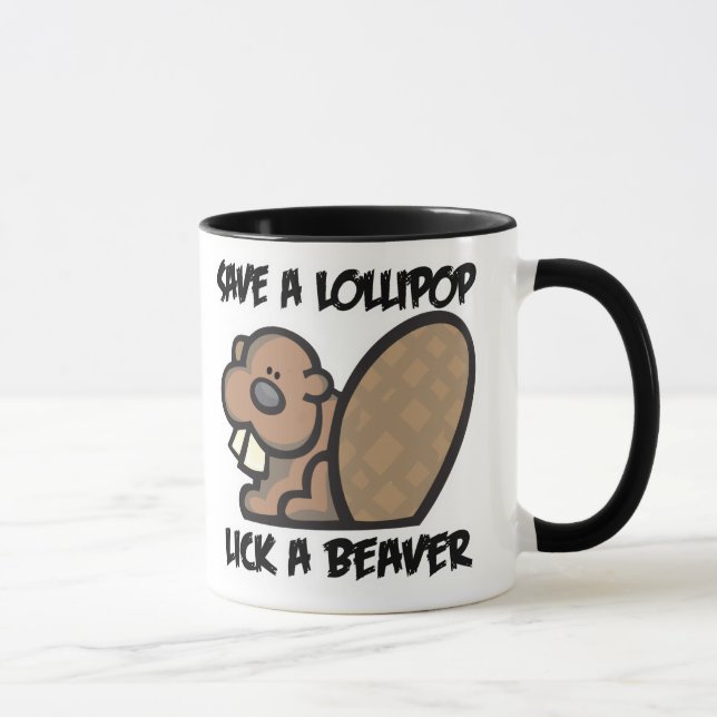 Caneca Salvar um Colírio Escolher um Beaver (Direita)