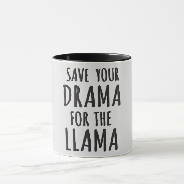 Caneca Salve Seu Drama Para O Llama (Centro)