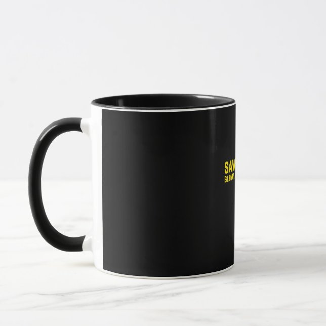 Caneca Salve Um Fusível Explodir Um Presente Engraçado Po (Esquerda)
