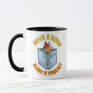 Caneca Salve um Livro Queime um Fascista