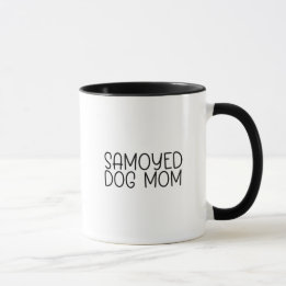 Caneca Samoyed Mom - Simple, Chic, Minimalist Dog Lover