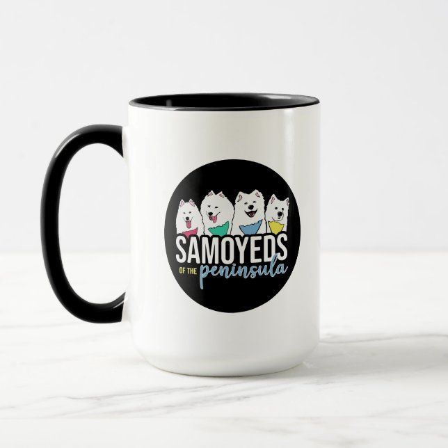 Caneca Samoyeds do logótipo da Península (Esquerda)