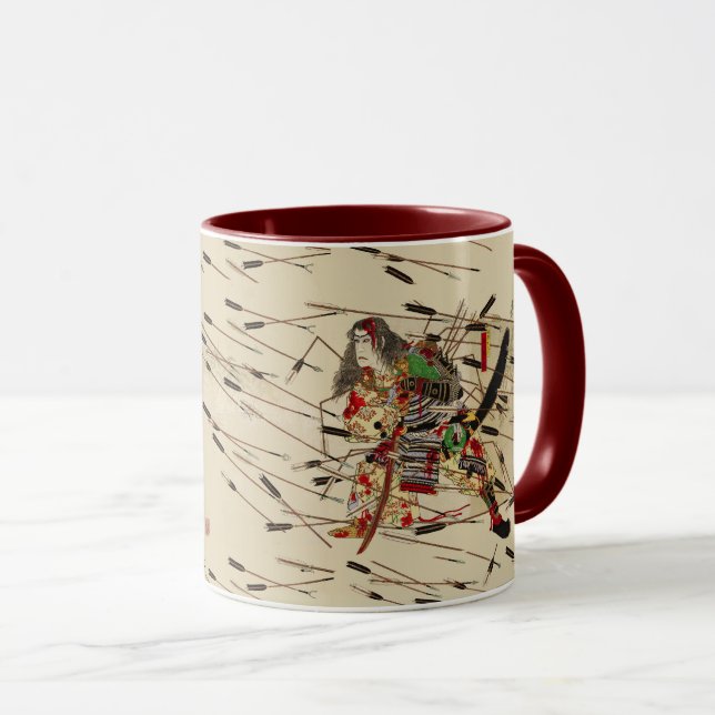 CANECA SAMURAI MASATSURA IS FIGHTING IN SHOWER OF ARROWS (Frente Esquerda)