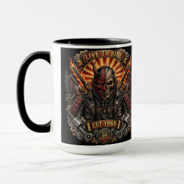Caneca Samurai Oni Motoqueiro - Viva para Pedalar Est 196