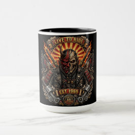 Caneca Samurai Oni Motoqueiro - Viva para Pedalar Est 196