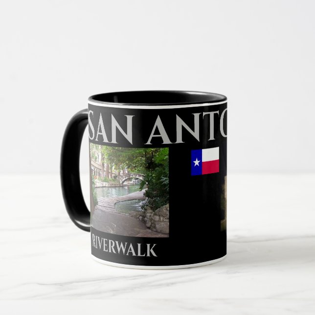 Caneca San Antonio Texas Panorâmica Mug (Frente Esquerda)