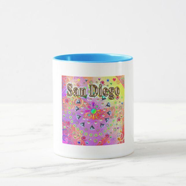 Caneca San Diego Lucky Ouro Mug (Centro)