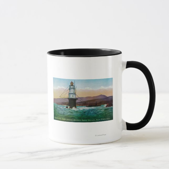 Caneca San Francisco, CA Mile Rock Light House (Direita)