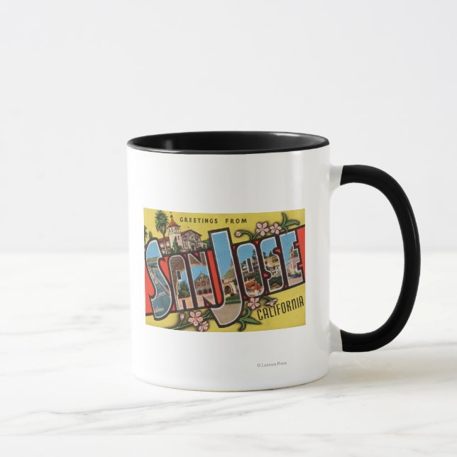 Caneca San Jose, CaliforniaLarge Letter Scenes (Direita)
