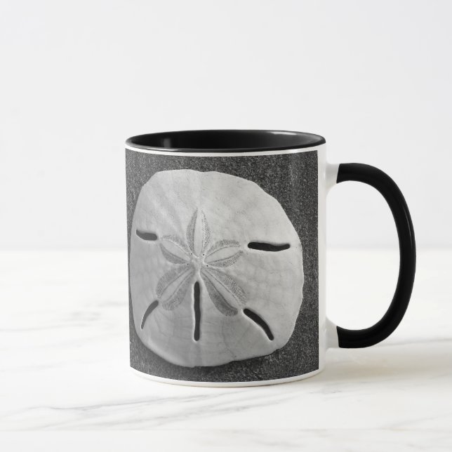 Caneca Sand Dollar Seashell Sand Beach Mug (Direita)