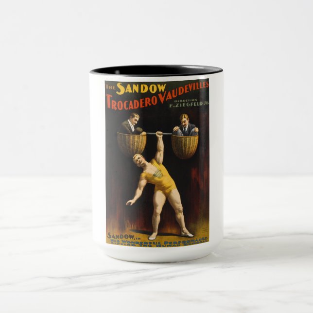 Caneca Sandow Eugen Sandow Vaudeville Weightlifter (Centro)