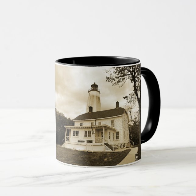 Caneca Sandy Hook Lighthouse (Frente Esquerda)
