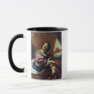 Caneca Santa Cecília por Simon Vouet