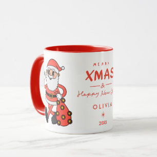 Caneca Santa Claus Christmas Mug   Personalizado