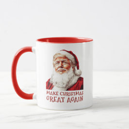Caneca Santa Claus Donald Trump Faz Excelente De Natal No