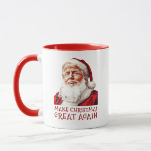 Caneca Santa Claus Donald Trump Faz Excelente De Natal No