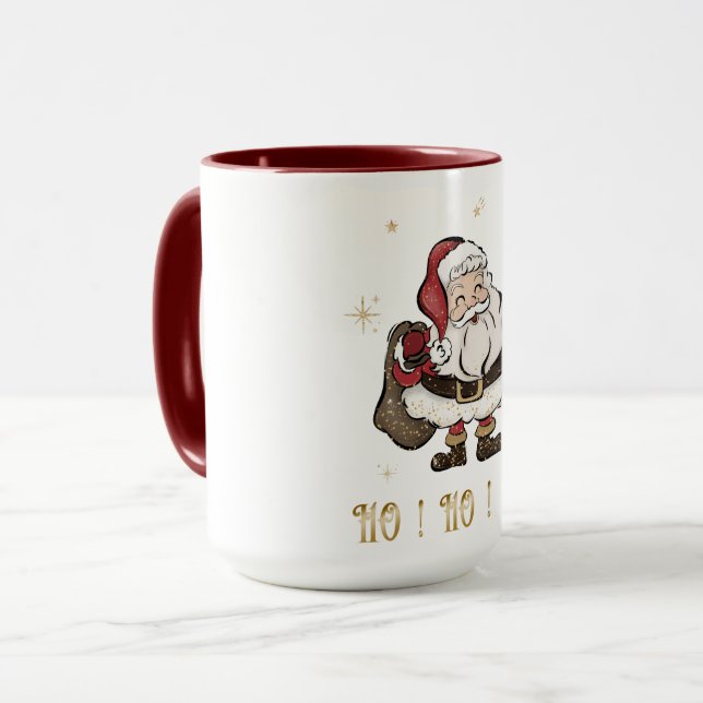 Caneca Santa Claus Maroon Mug (Frente Esquerda)