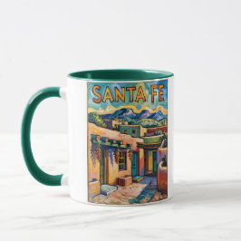 Caneca Santa Fe Adobe Homes Van Gogh Starry Night Style
