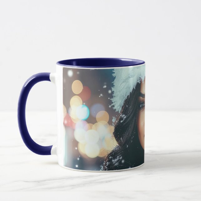 Caneca Santa Girl - Ho Ho Ho - Christmas (Esquerda)