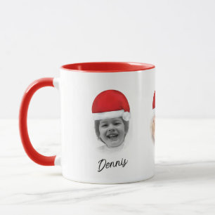 Caneca Santa Hat Red Christmas Grandboy Face