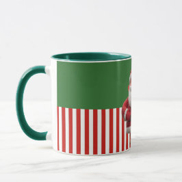 Caneca Santa Holding Reindeer Toy