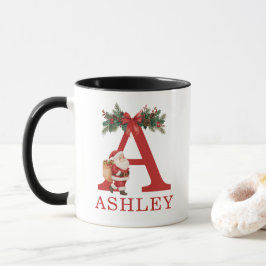 Caneca Santa Monogrammed and Name Family Matching