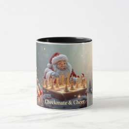 Caneca Santa’s Next Move – Funny Chess Christmas Mug for